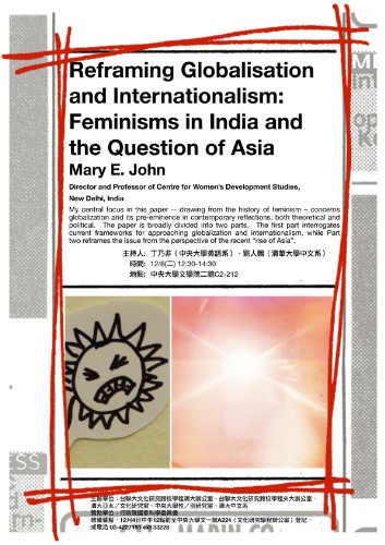 Reframing Globalisation and Internationalism: Feminisms in India and the Question of Asia