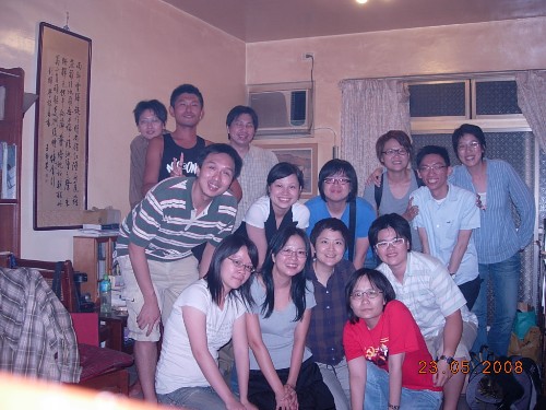 論壇結束後，在木柵，2008。