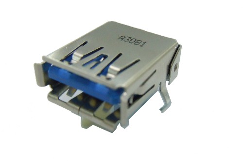 USB3.0 A Type Single Port Receptacle R/A, Dip Type