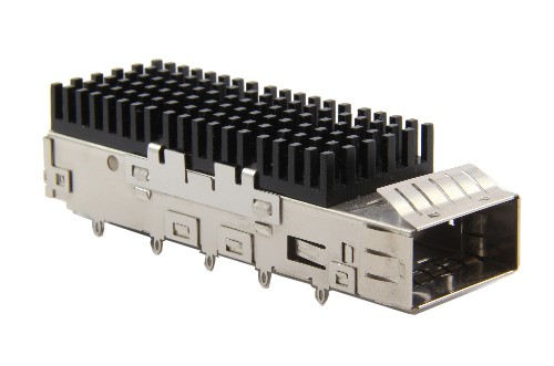 QSFP 1X1 CAGE WITH HEAT SINK